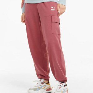 PUMA - Women's Pink Cargo Joggers - Size Medium